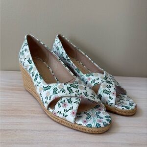 Jack Rogers Palmer Crisscross Wedge Espadrille Size 8